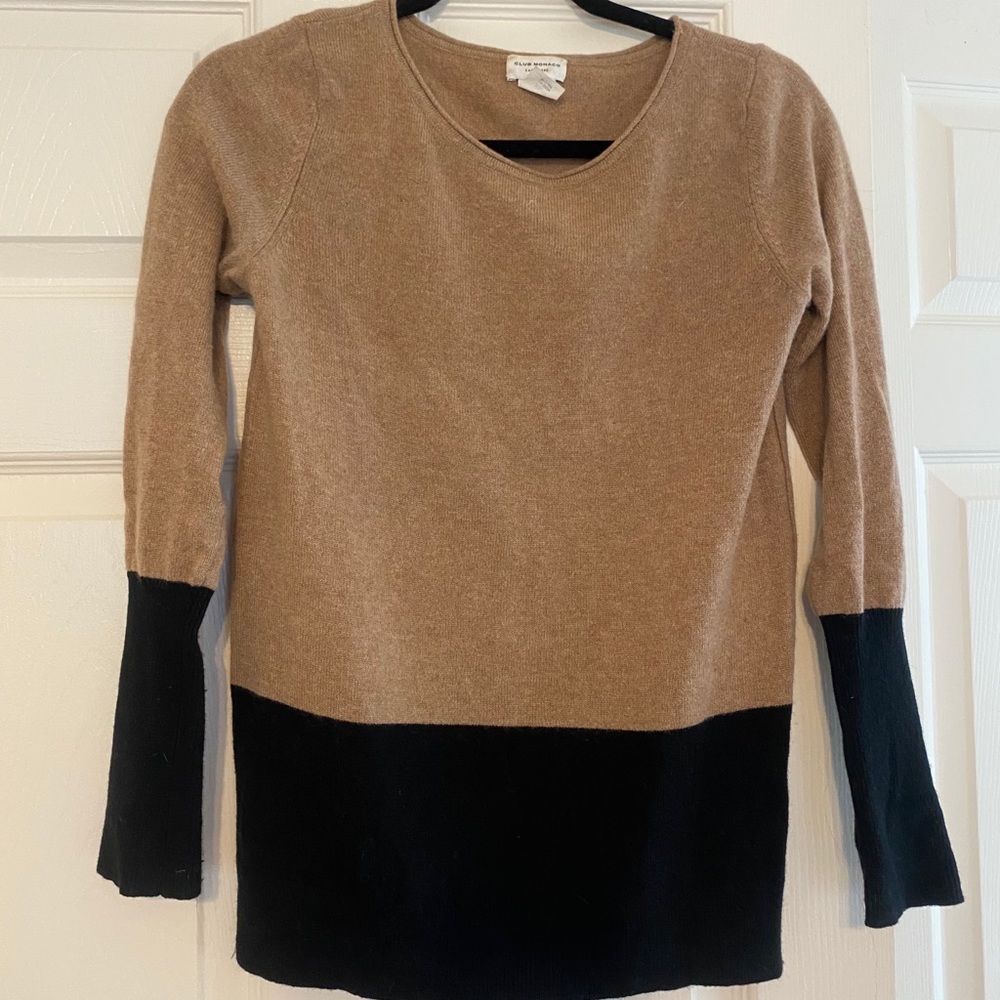 Club Monaco Cashmere Two Tone Sweater